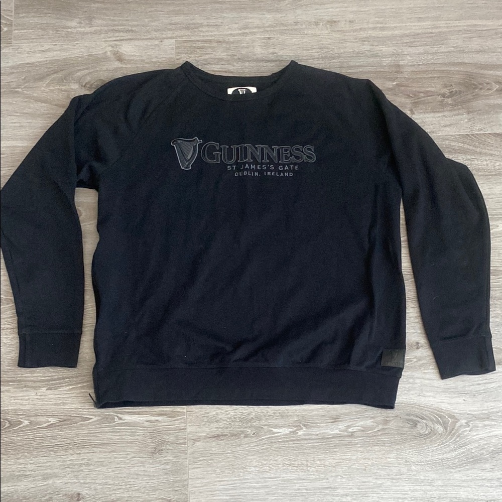 Guinness Brand Men's Black Crewneck Sweater